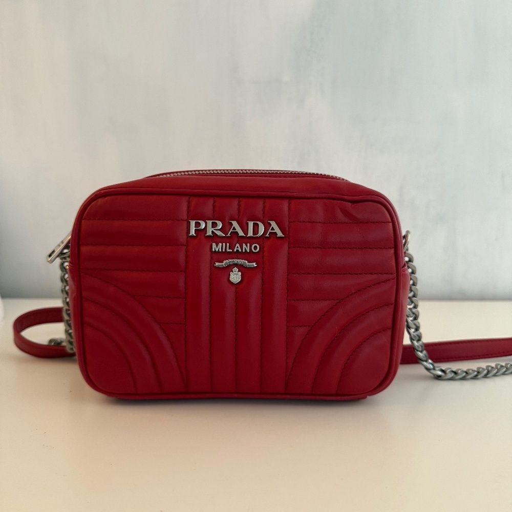 Prada Quilted Diagramme Camera